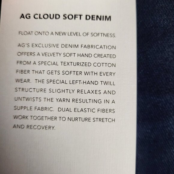 AG Adriano Goldschmied Tellis Modern Slim Stretch Dark Wash Jeans Sz 38× 34 NWT - Picture 4 of 7